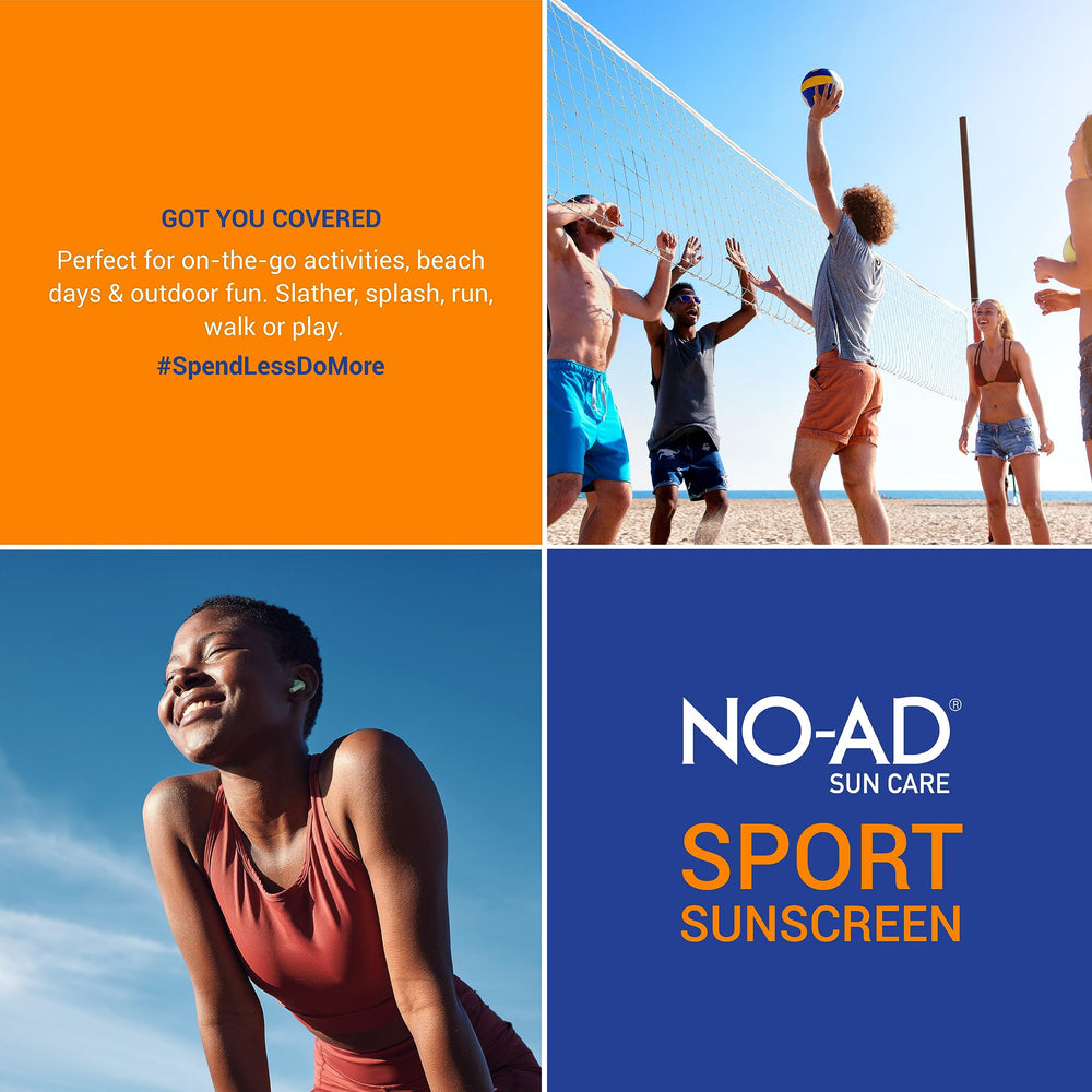 NO-AD SPF 50 Sport - utilisation famille en extérieur pour des journées ensoleillées.
