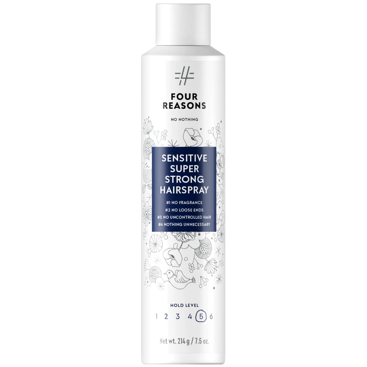 No Nothing fixatif capillaire ultra fort sans parfum offrant une tenue durable