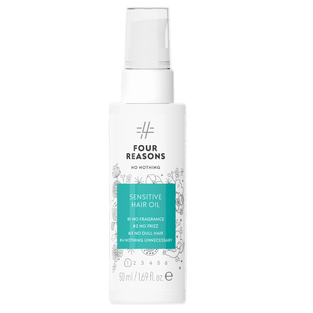 No Nothing Huile Cheveux – bouteille pompe pour hydratation légère et brillance.