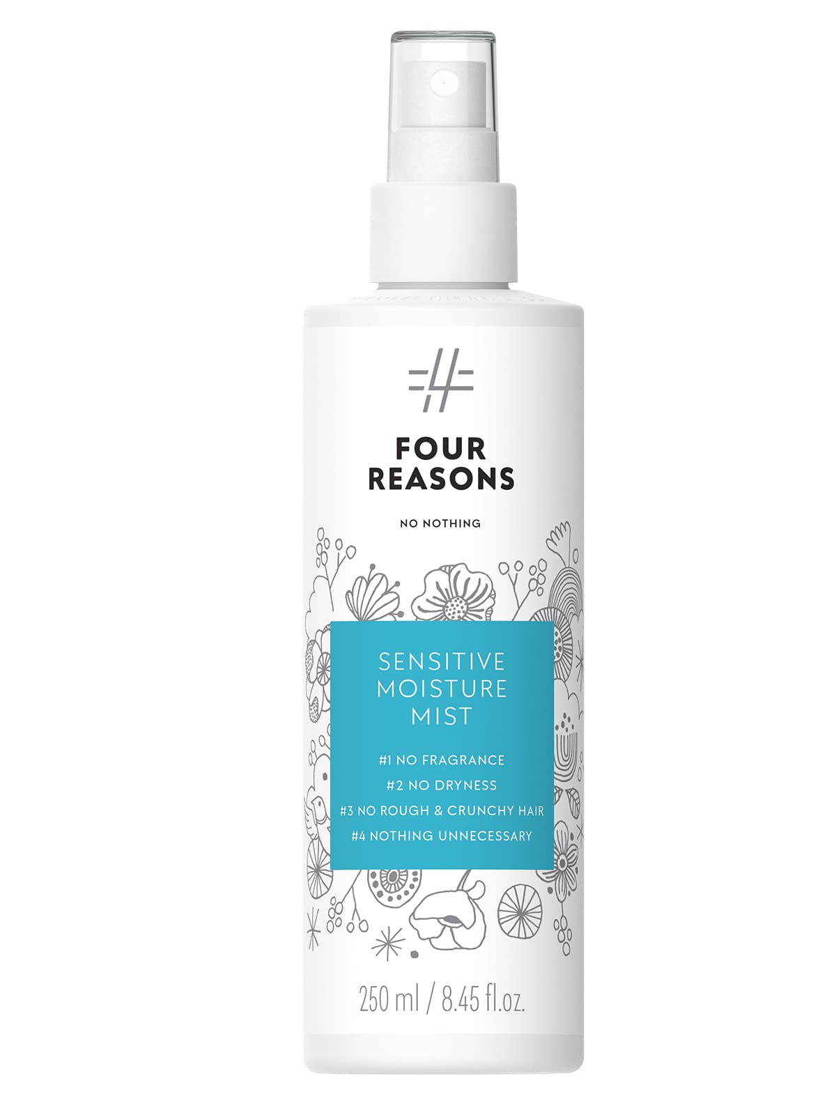 No nothing Moisture démêlant en bouteille, soin sans parfum pour cheveux sensibles.