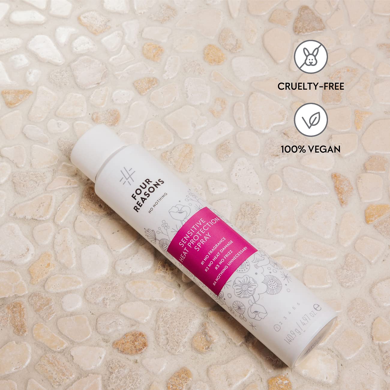 No Nothing protection thermique douce sans alourdir les cheveux.