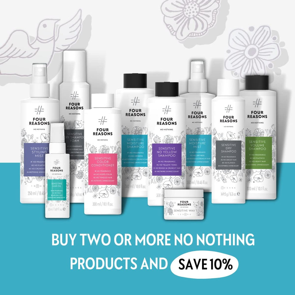 No nothing: Convient pour cheveux blonds, gris et argentés.