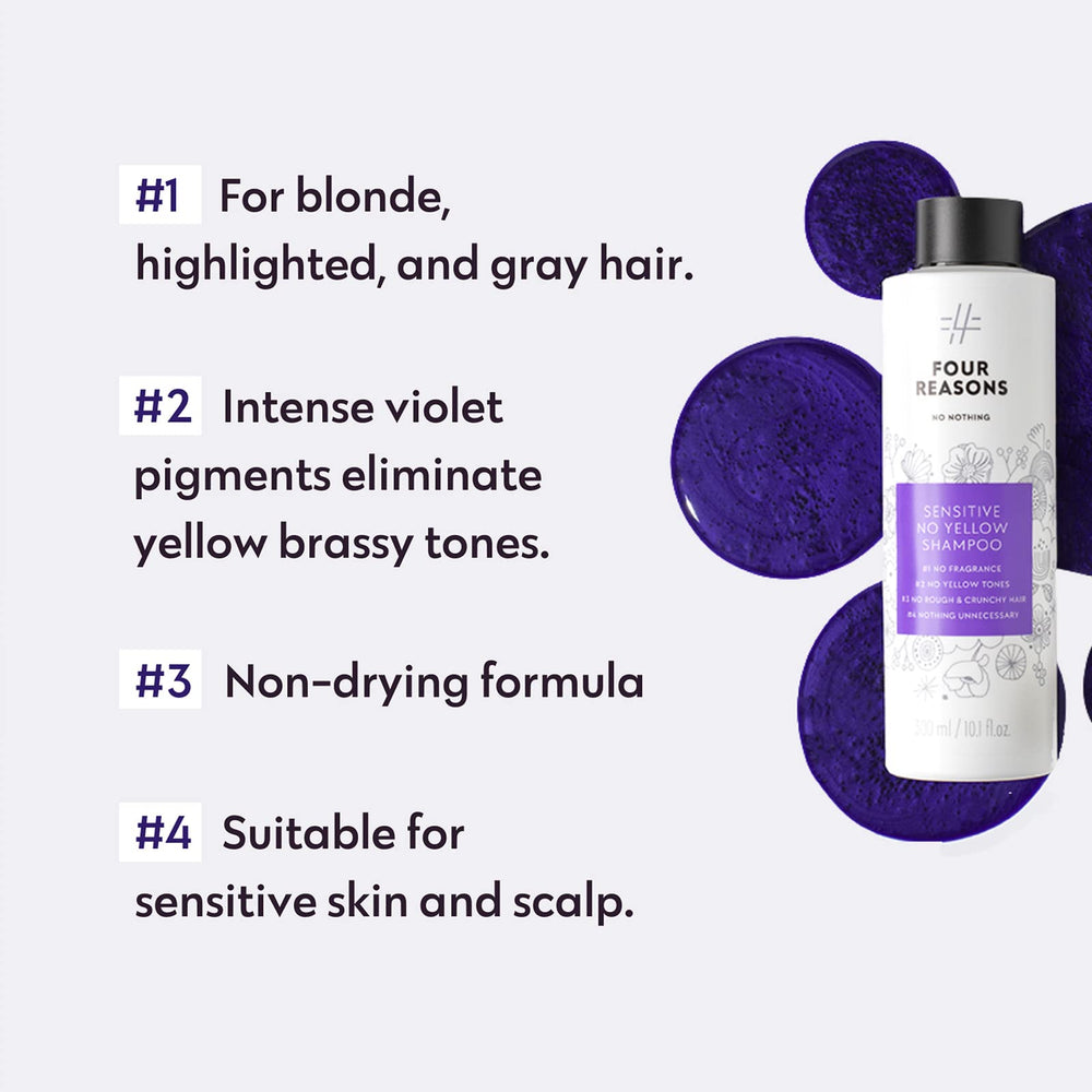 No nothing: Texture crème douce respectant les cheveux blonds.