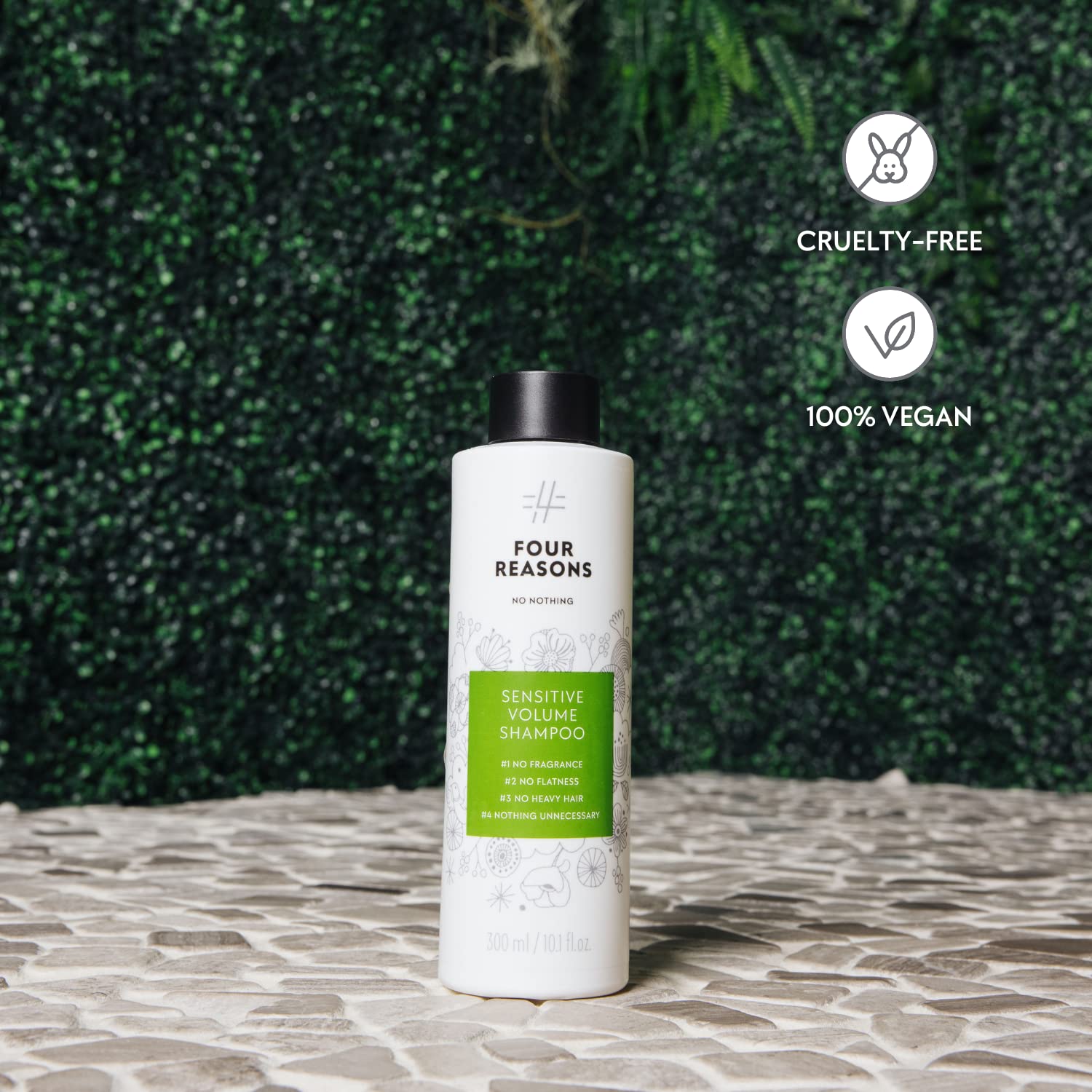 No Nothing Shampoing Volume Sans Parfum, après-sport cheveux propres et démêlés faciles.