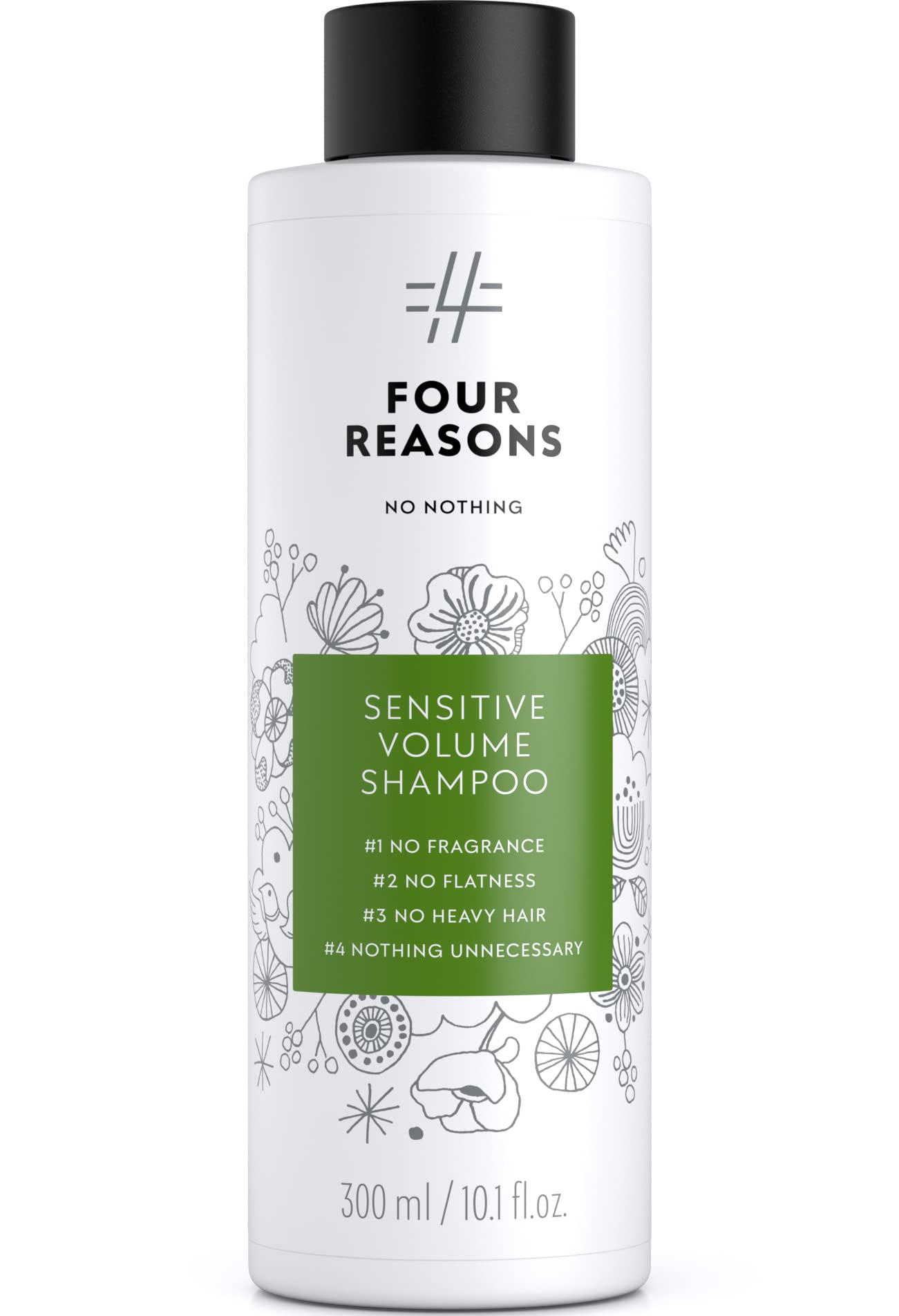 No Nothing Shampoing Volume Sans Parfum, flacon, volume léger sans parfum.