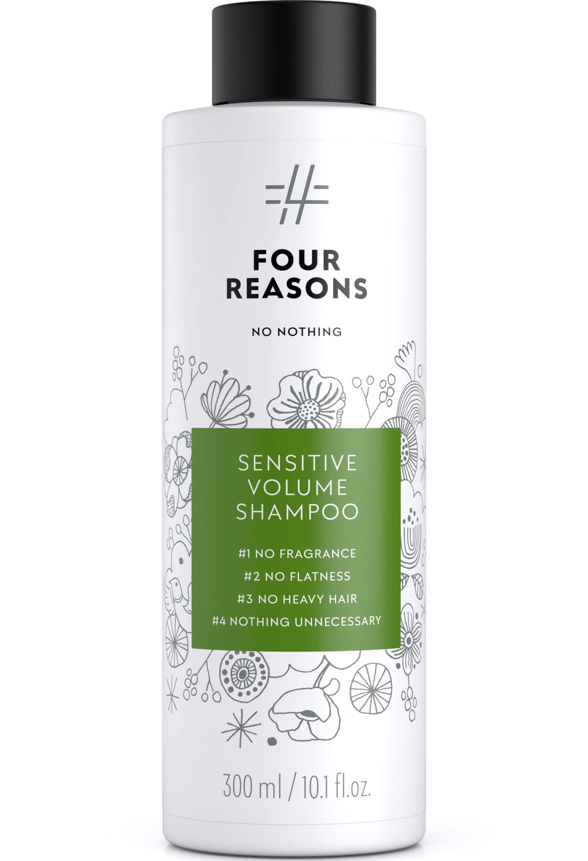 No Nothing Shampoing Volume Sans Parfum, flacon, volume léger sans parfum.