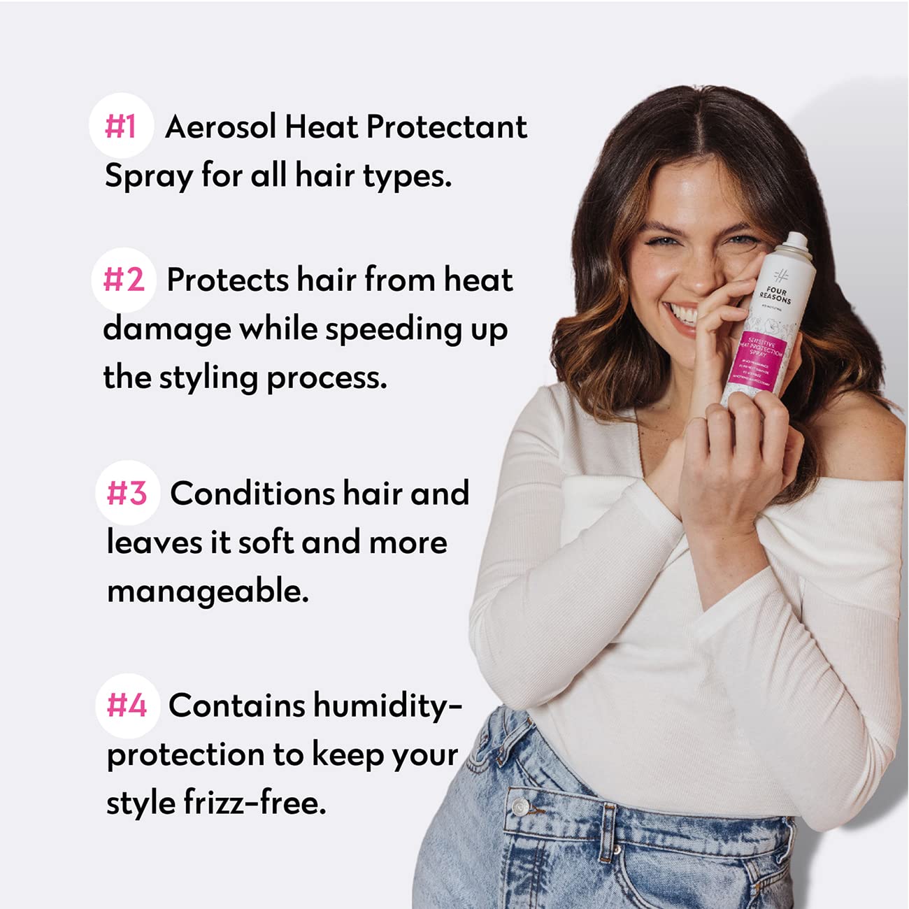 No Nothing application du spray protecteur pour une protection thermique.