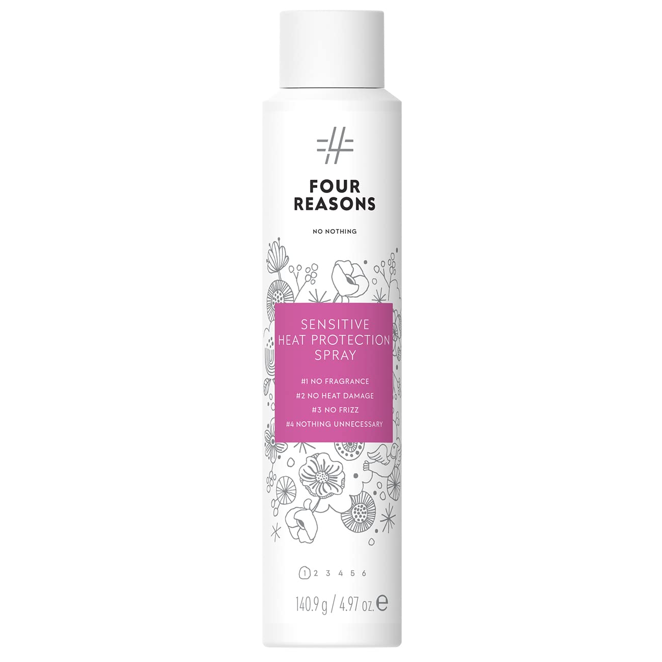 No Nothing flacon du spray protège les cheveux contre la chaleur.