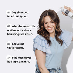 No nothing Sèche-cheveux: absorption rapide d’huile pour cheveux propres et légers.