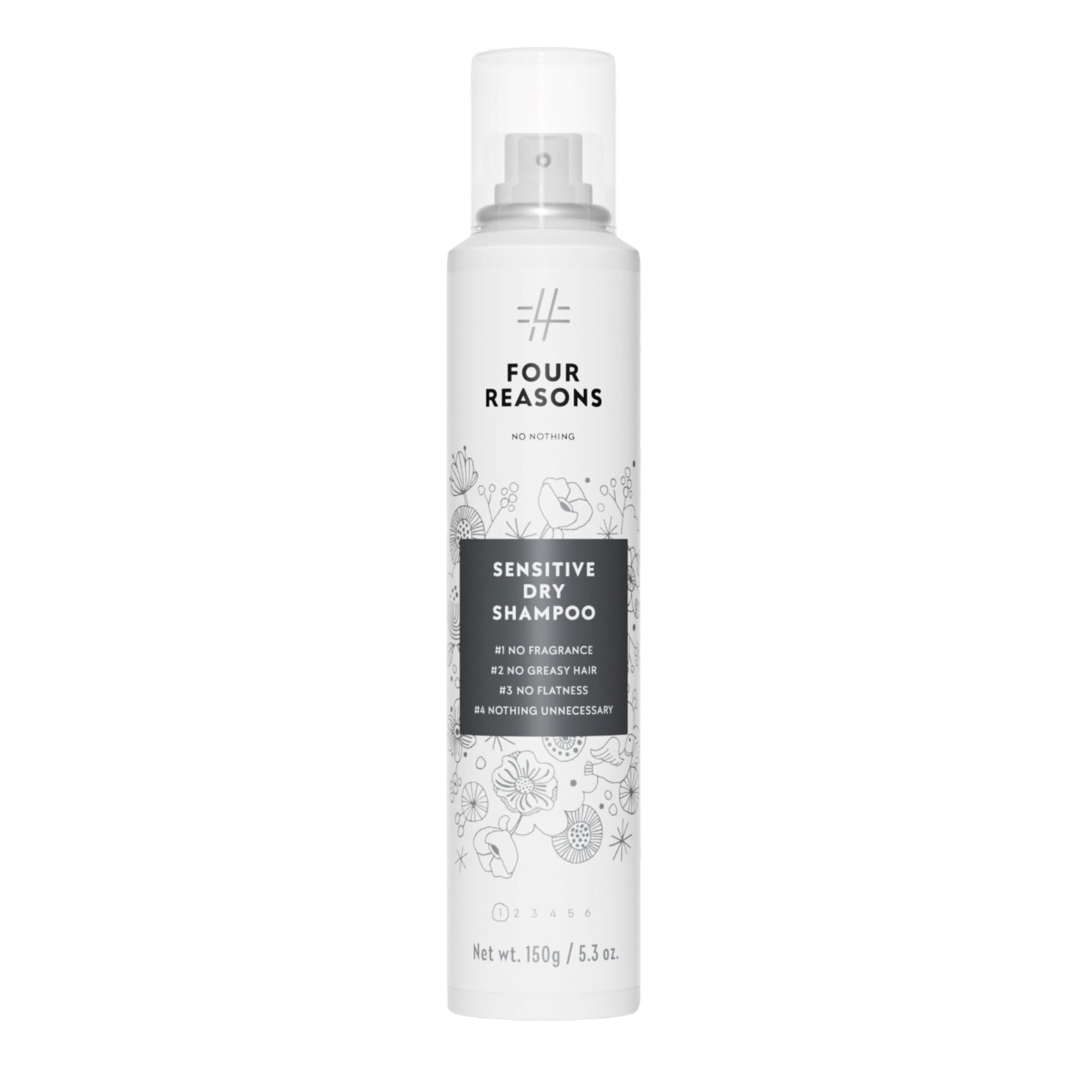 No nothing Sèche-cheveux : finition invisible sans parfum adaptée aux cheveux foncés.