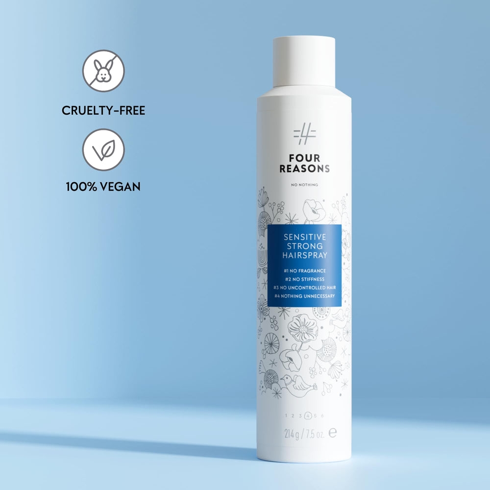Emballage du No Nothing Strong Hairspray affichant la formule hypoallergenique