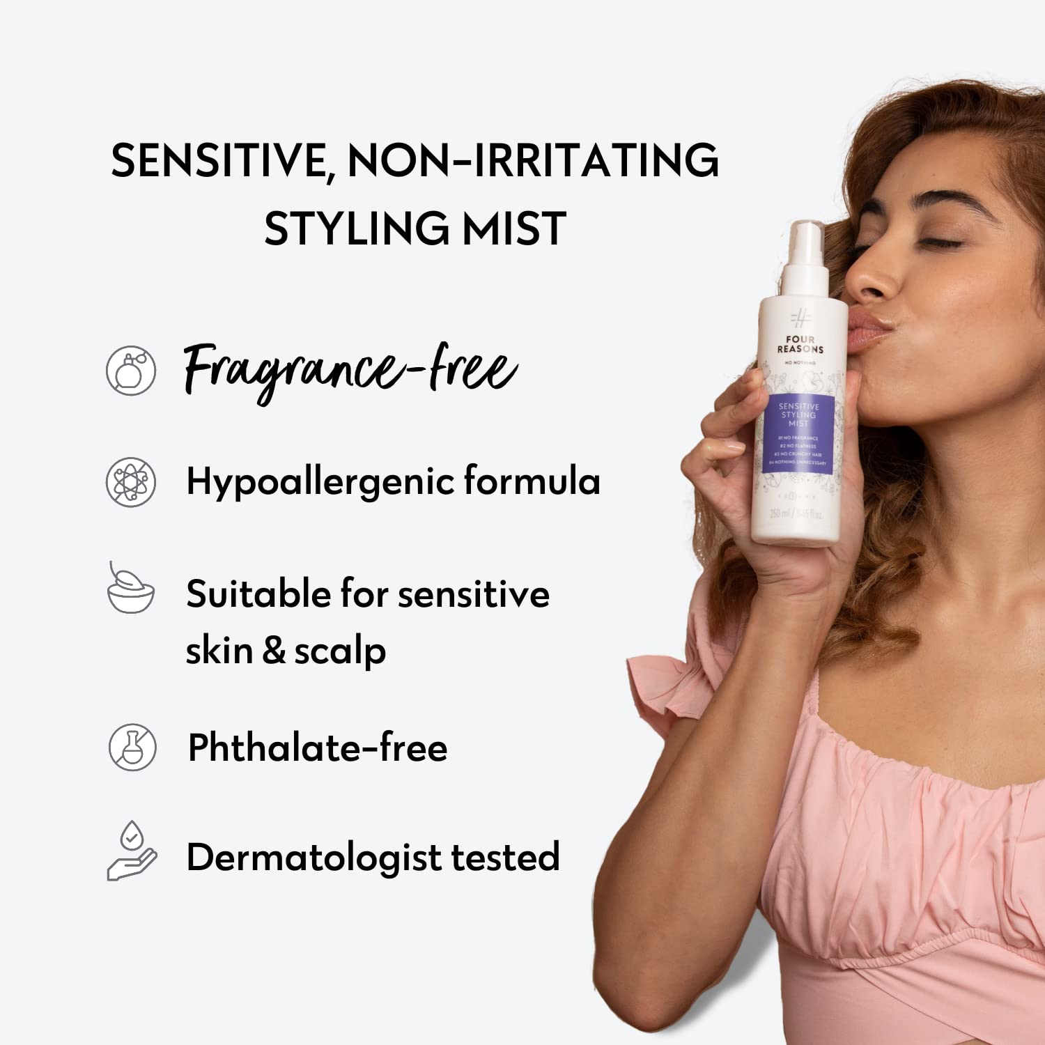 No nothing brume sans parfum – formulation hypoallergénique adaptée à la peau sensible