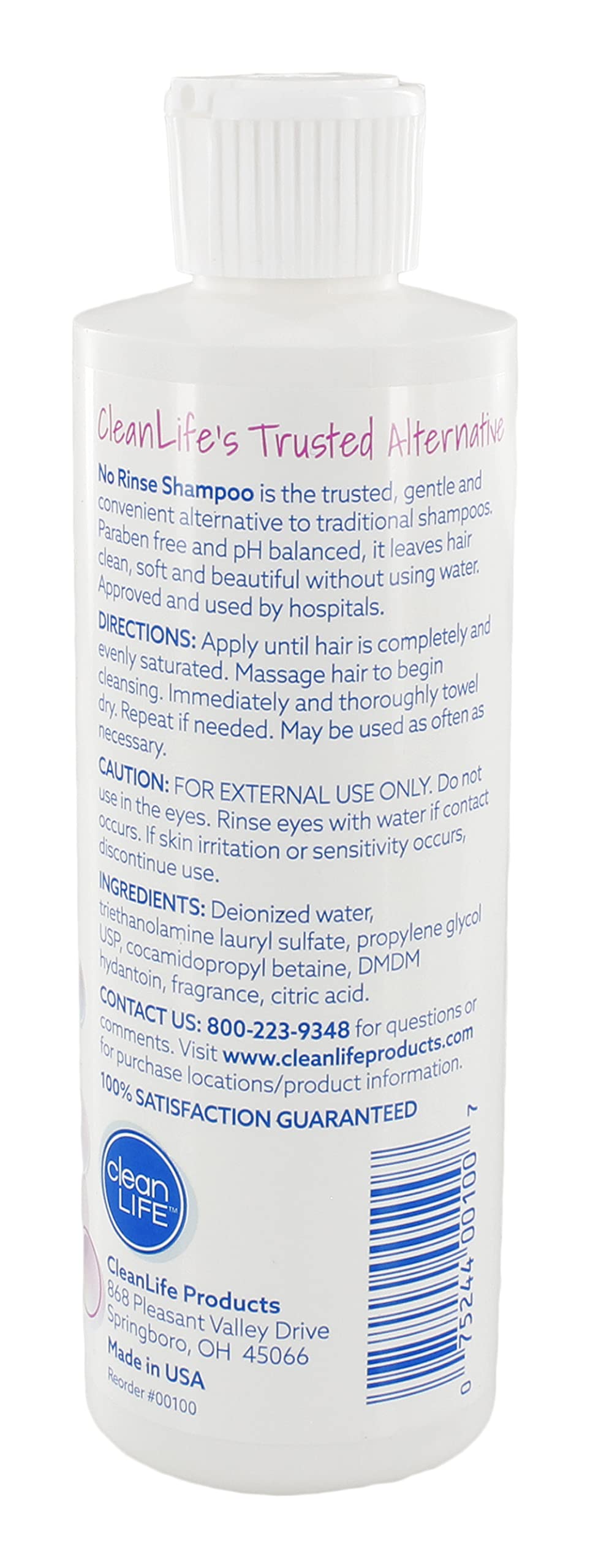 No-Rinse Après-shampoing bouteille : démêle et adoucit sans rinçage.