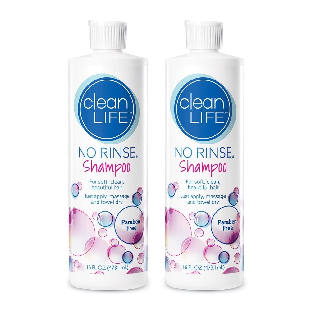 No-Rinse Shampoo bottle pour for effortless rinseless refresh