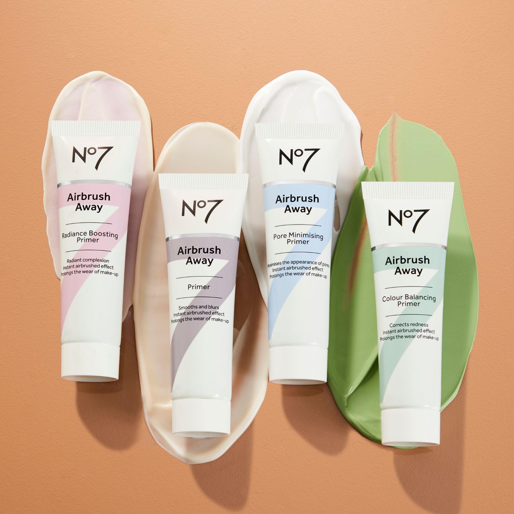 No7 Airbrush Away Primer application fluide pour routine rapide