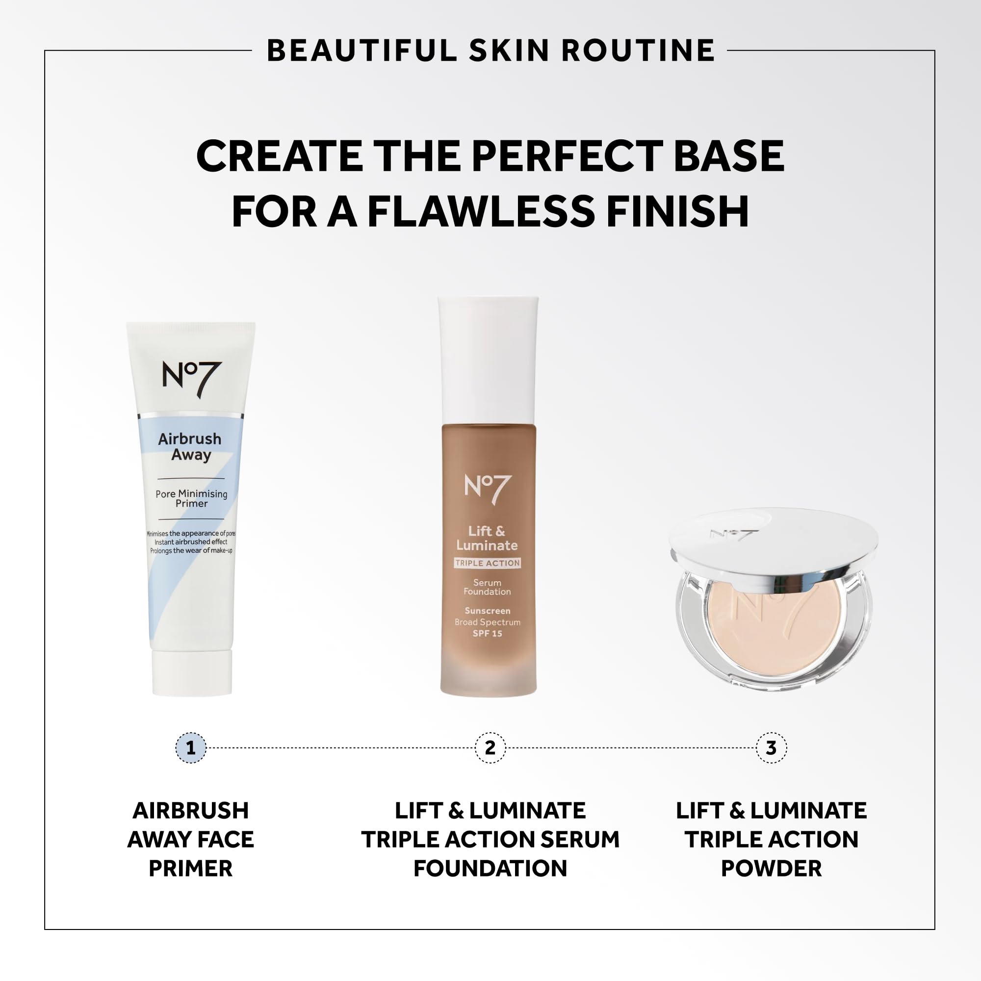 No7 Airbrush Away, bouteille 30 ml prête à l’emploi pour le quotidien.