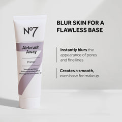 No7 Airbrush Away Primer texture lissante, peau prête pour l’application