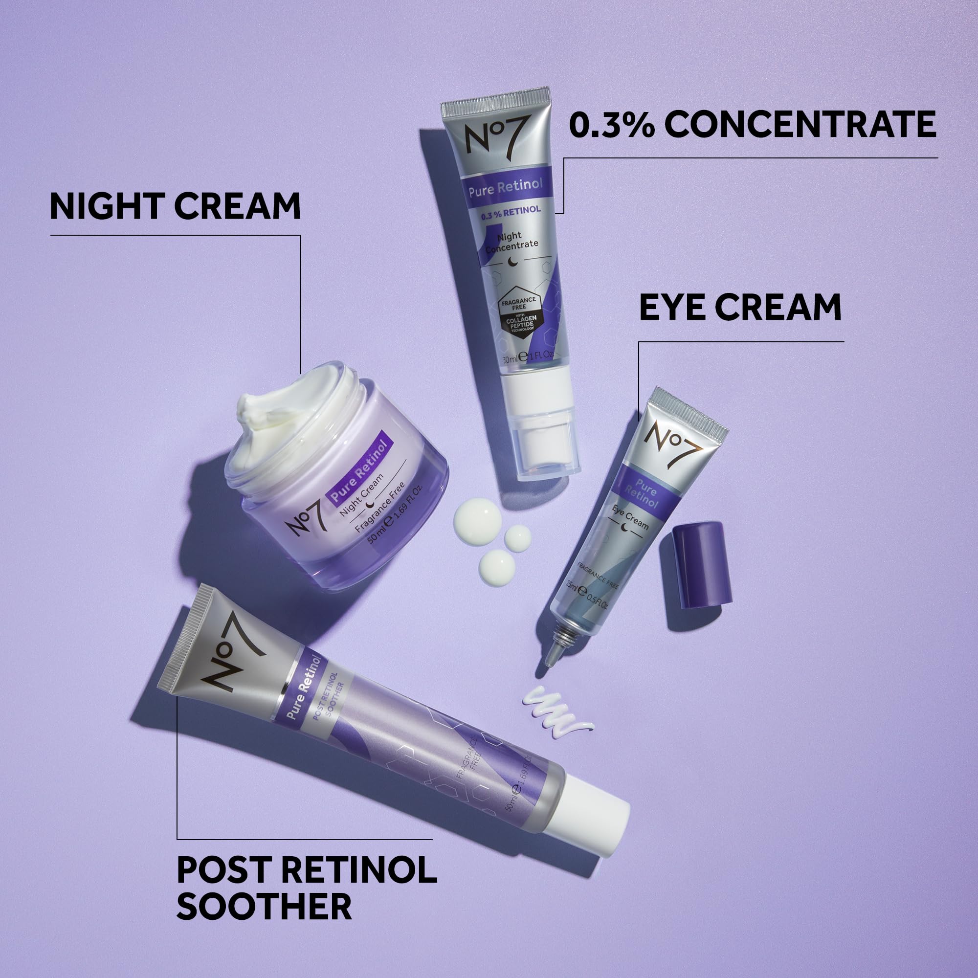 No7 crème apaisante après rétinol texture légère pour peau sensible
