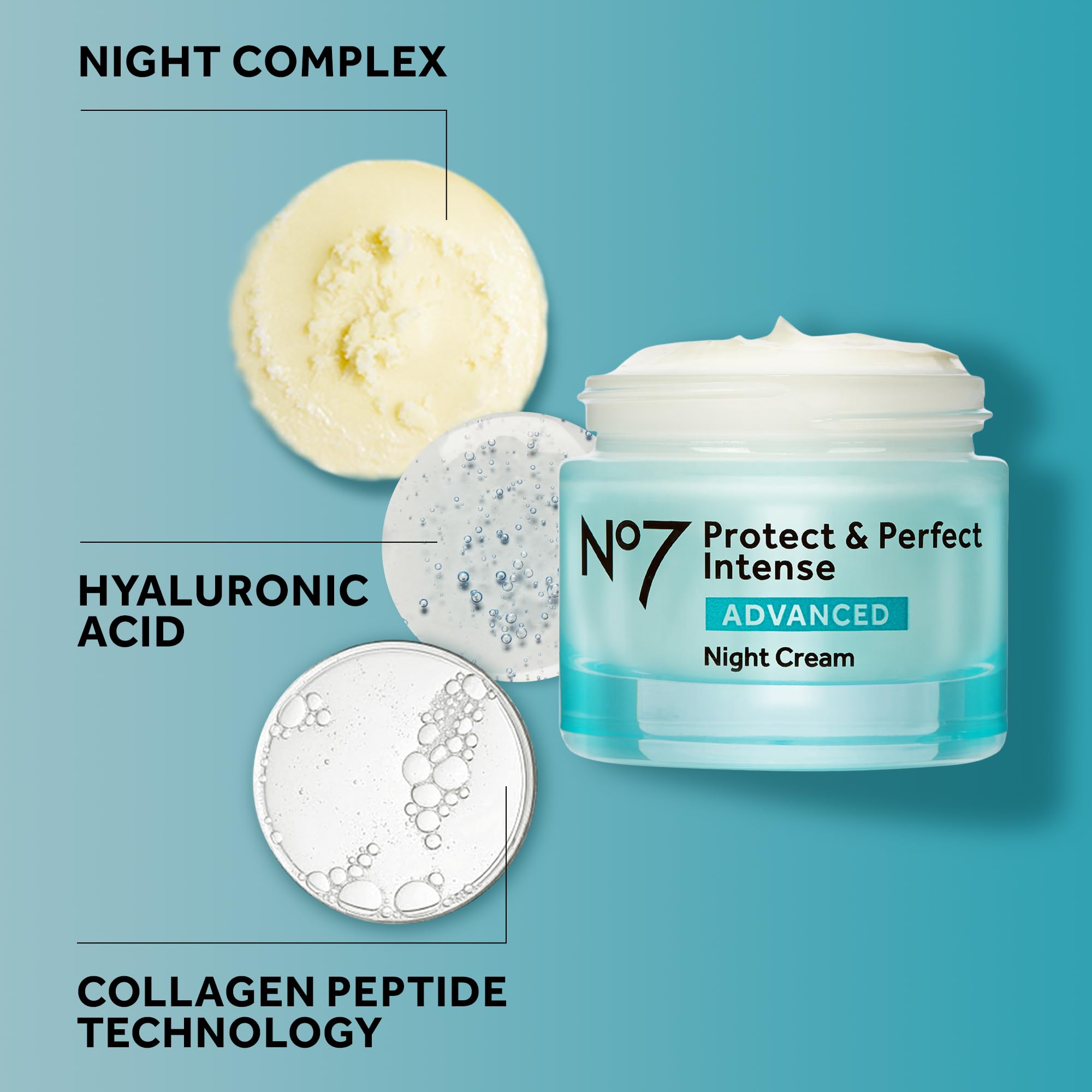 Soin nocturne No7 pour peaux sensibles apportant douceur et confort.