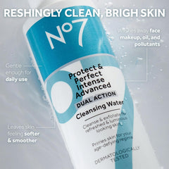 No7 démaquillant eau nettoyante hydratante élimine maquillage en douceur.