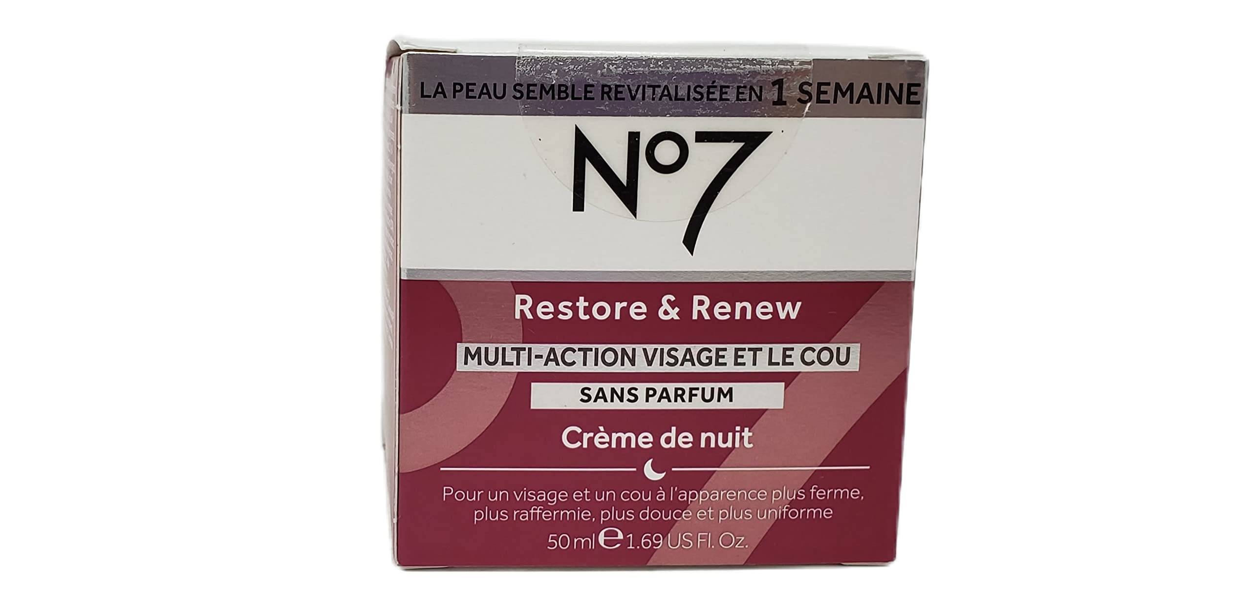 Étiquette No. 7: emballage clair sans parfum.