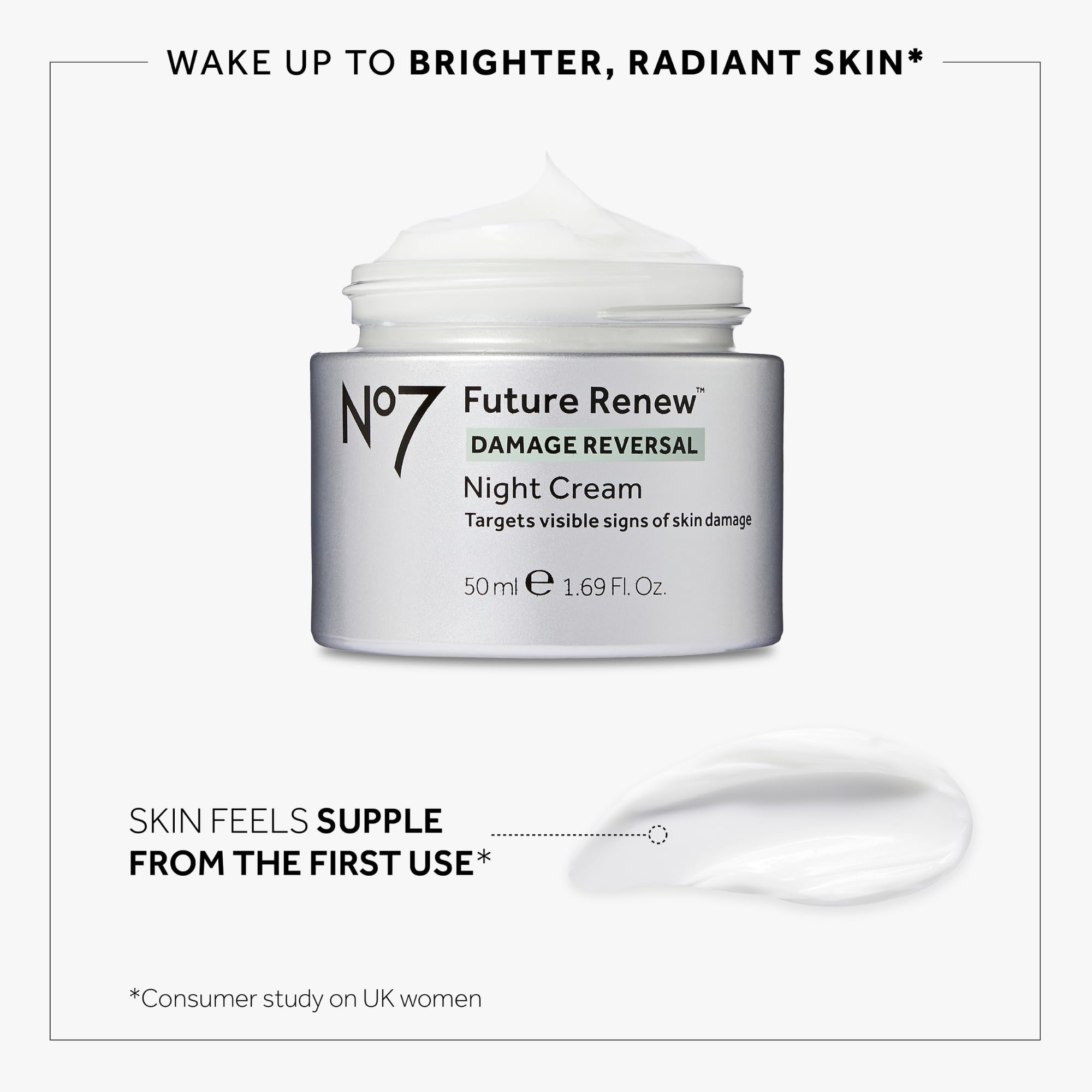 No7 Future Renew creme-nuit-application-visage routine nocturne hydratante recommandée.