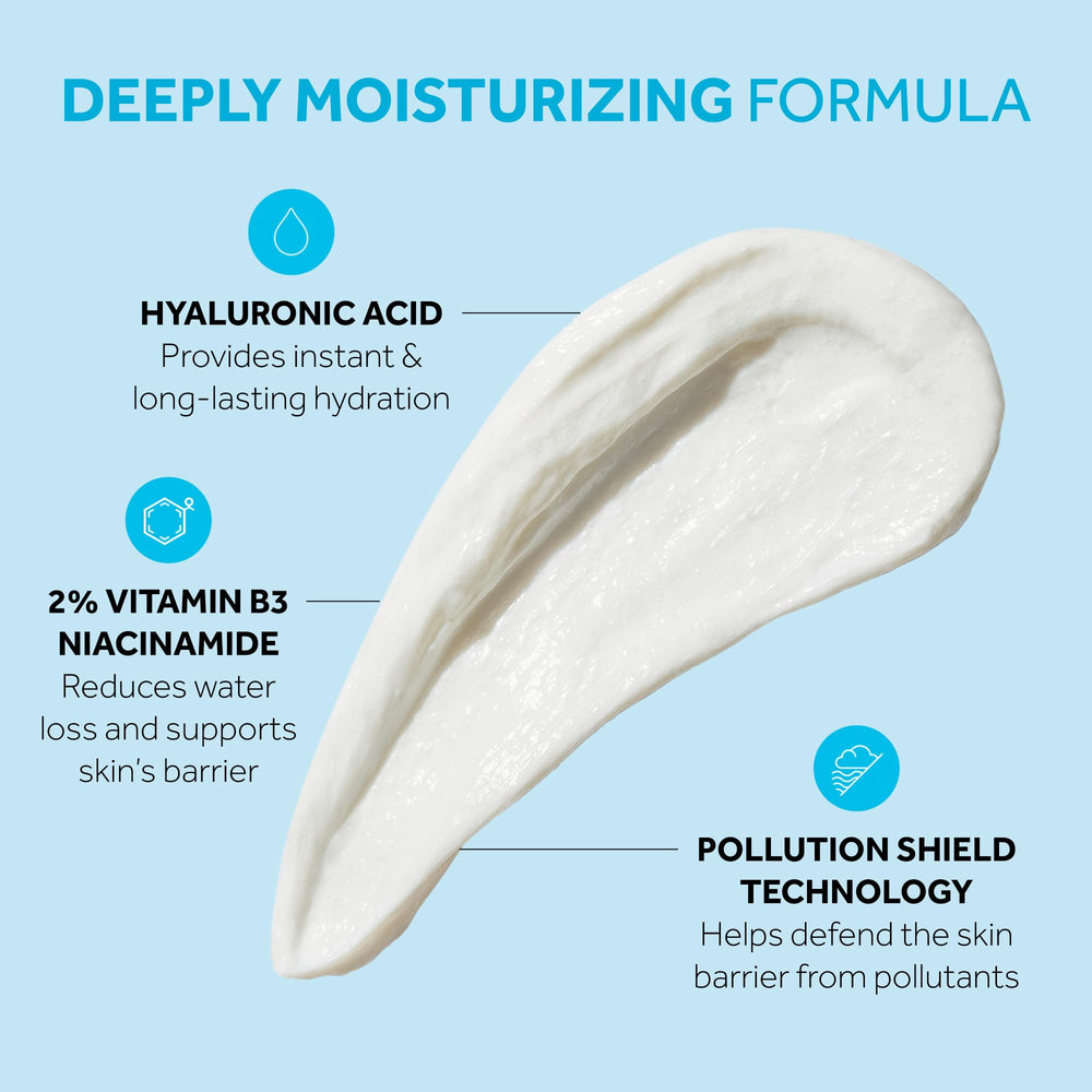 No7 HydraLuminous+ 2% HA and 5% niacinamide visual emphasizing barrier support