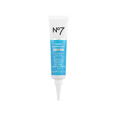 No7 HydraLuminous+ Gel Yeux: flacon hydratant le contour des yeux et fraîcheur.