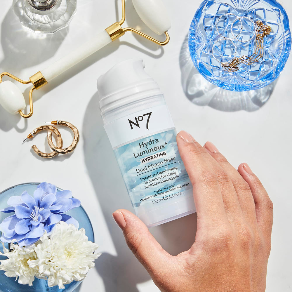 No7 HydraLuminous-peau-radiance: effet éclat naturel au réveil