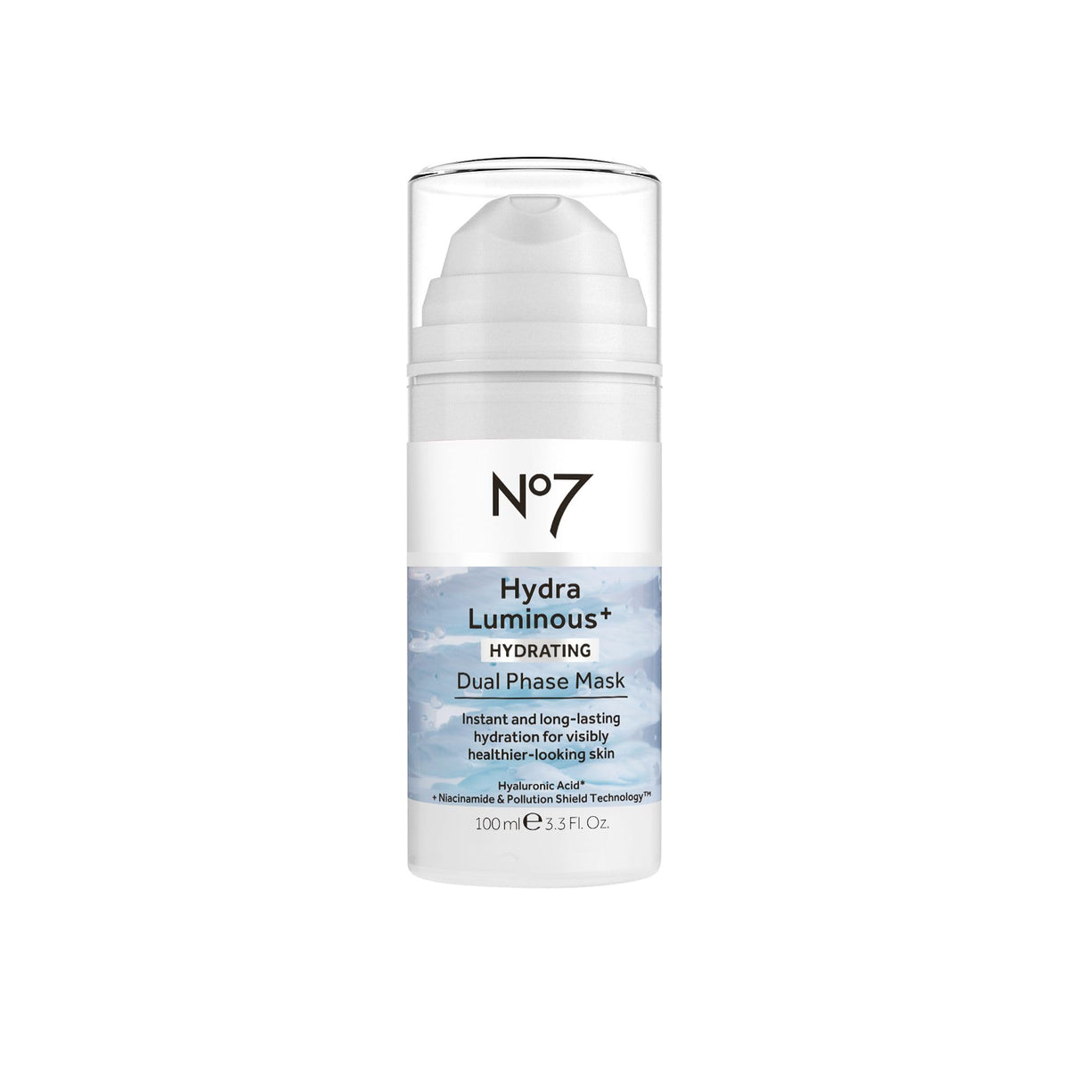 No7 HydraLuminous pot-masque-double-phase: hydratation intensive et douceur en 15 minutes
