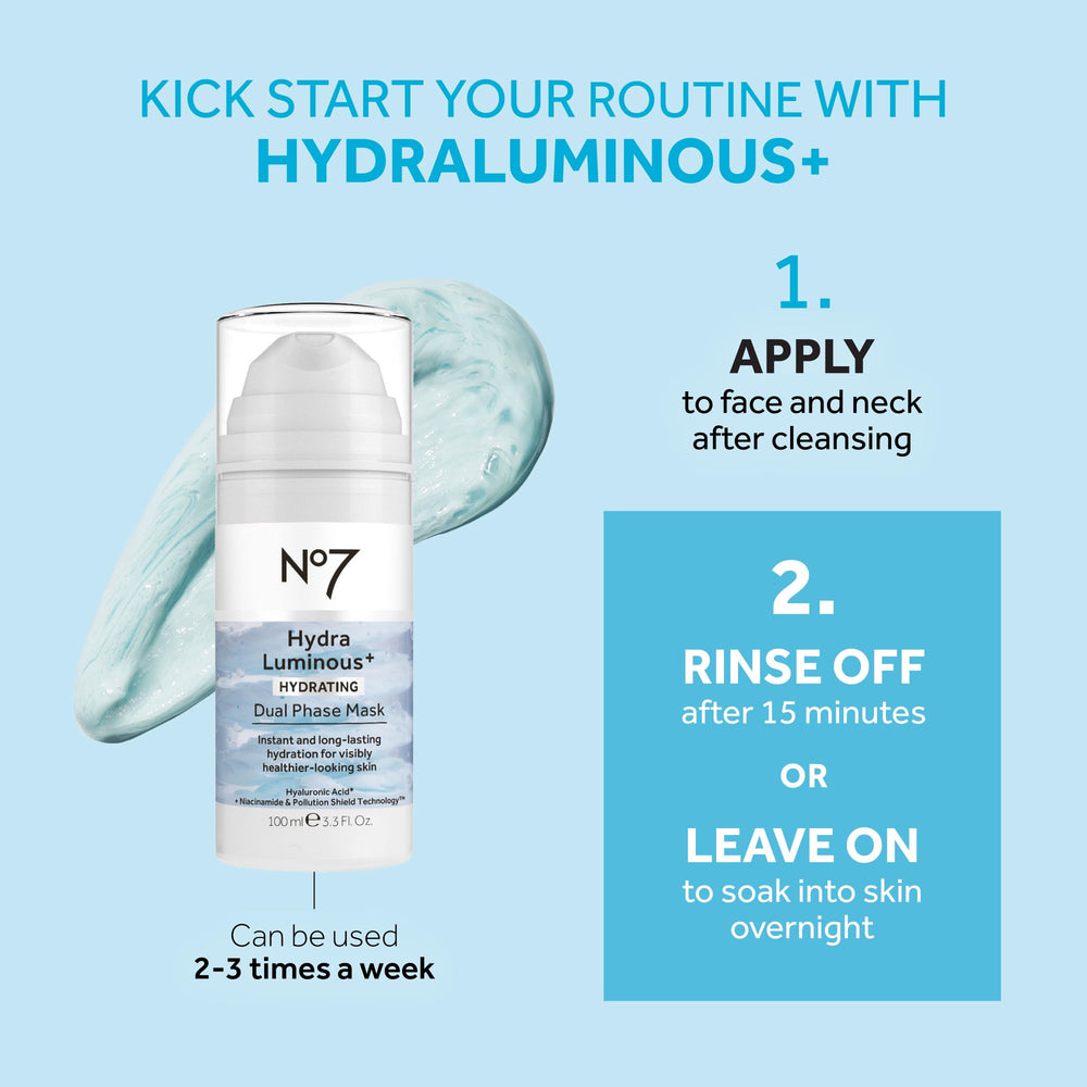 No7 HydraLuminous-soin-nuit: réveille une peau plus douce et lumineuse