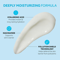 Texture du gel HydraLuminous s\'intégrant rapidement sur la peau.