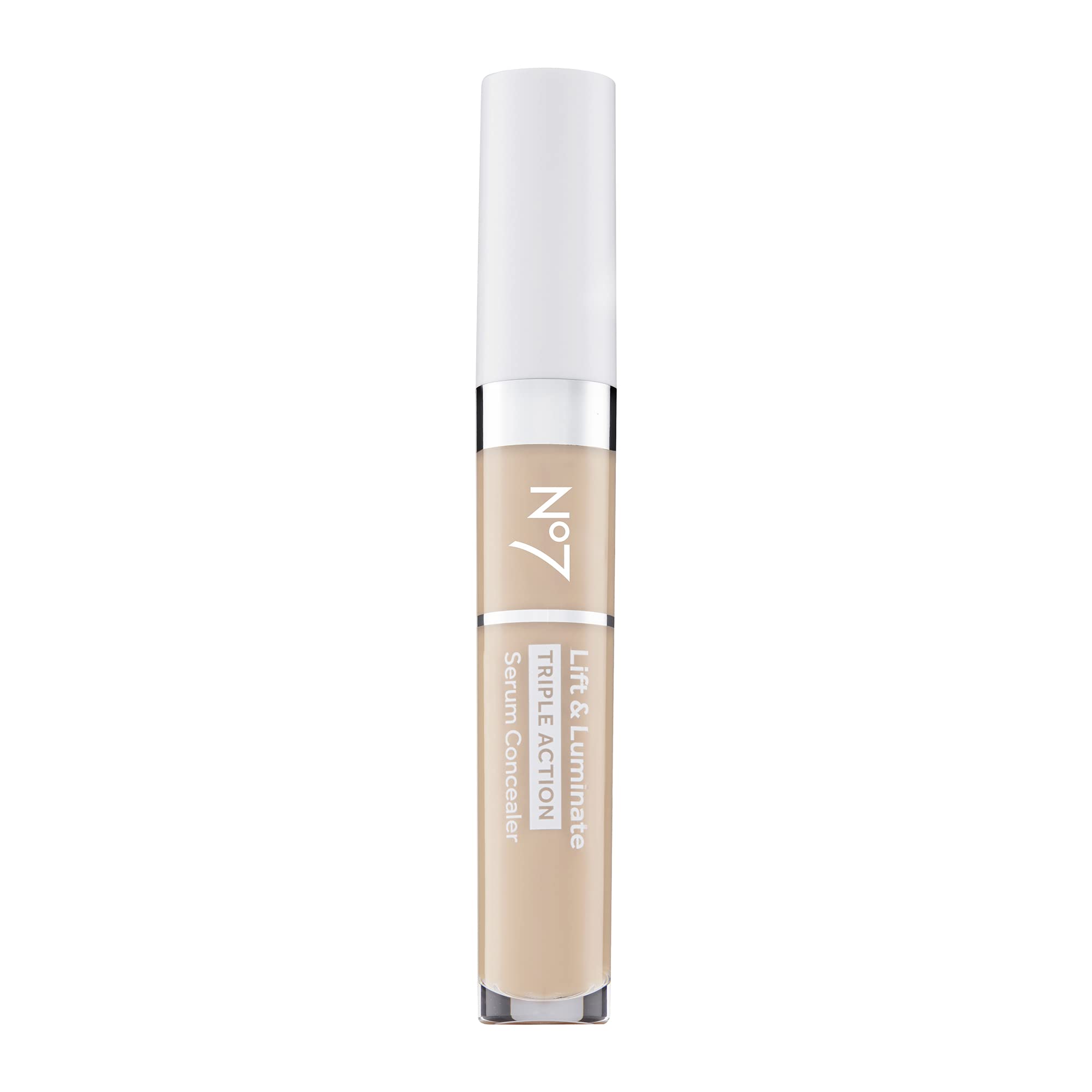 No7 Lift & Luminate concealer en flacon 8 ml prêt à l’emploi pour corriger imperfections et cernes.