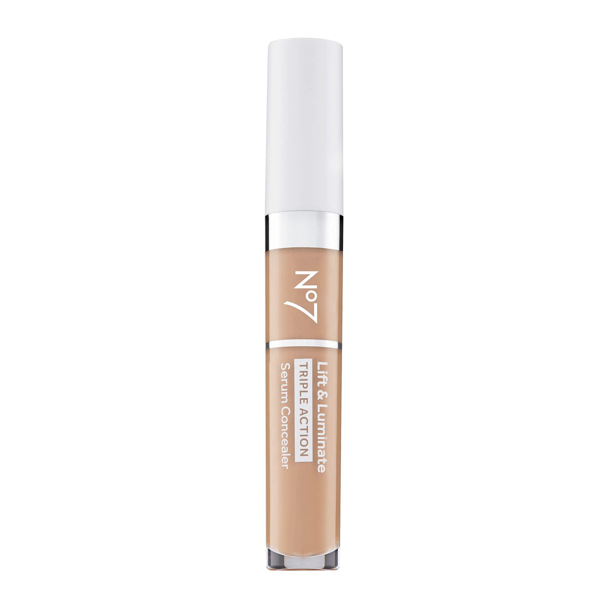 No7 Lift & Luminate Sérum-Correcteur Lumière Moyenne, application pour un teint frais.