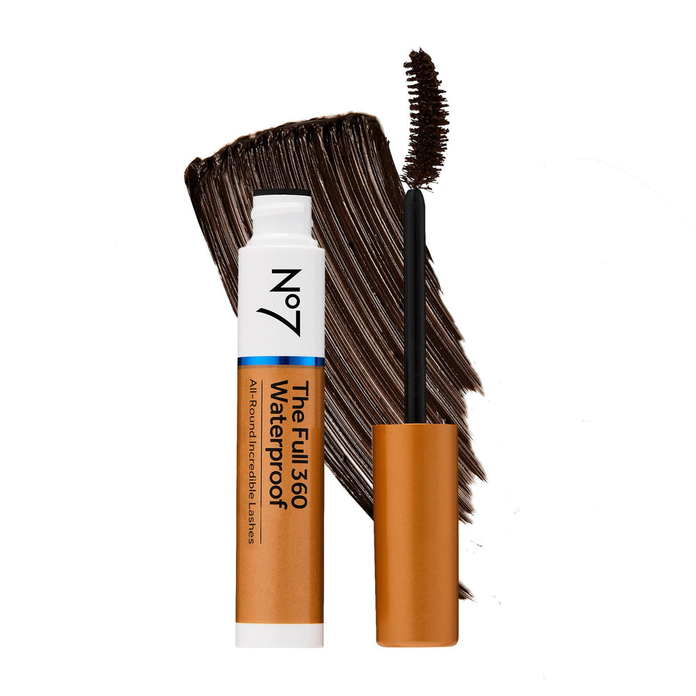 No7 mascara 360 etanche brosse courbee enveloppant chaque cil pour plus de volume