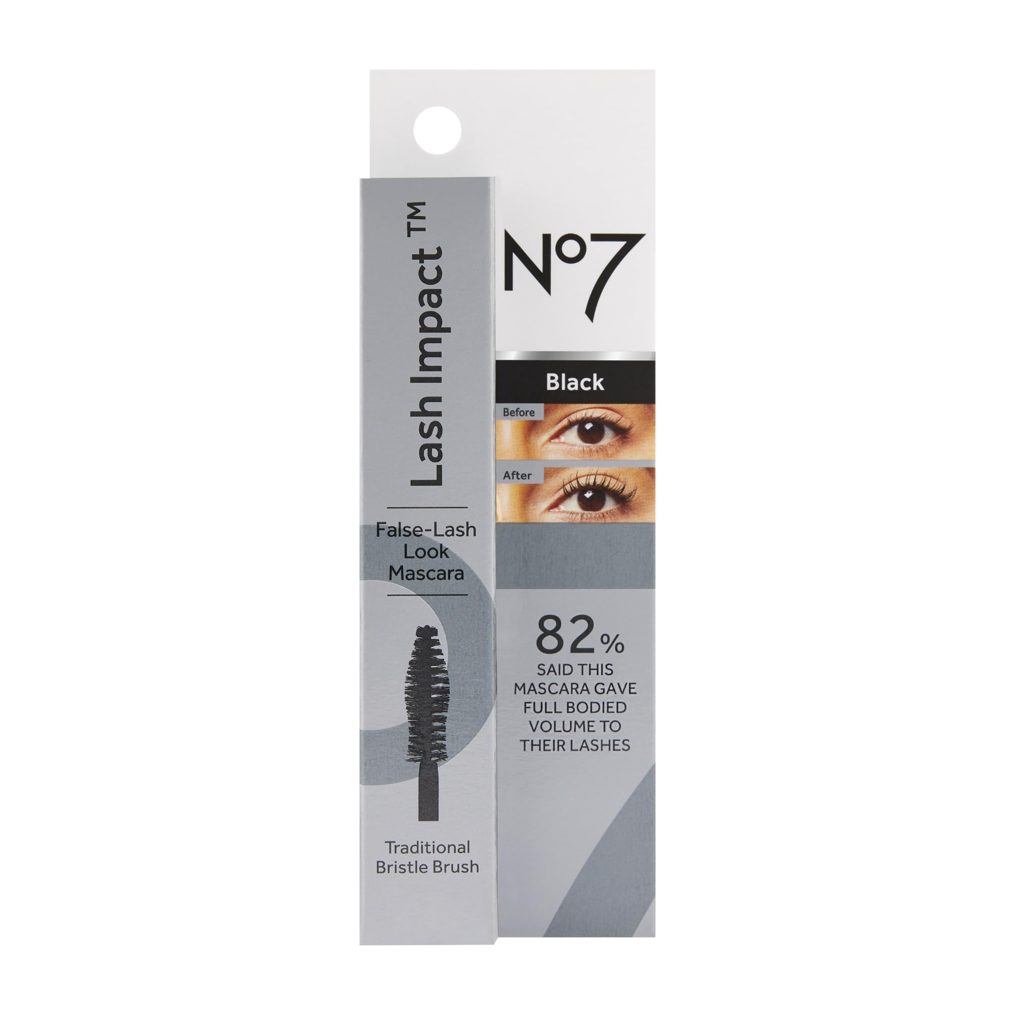 No7 Mascara Impact application fluide sans paquets pour un regard net