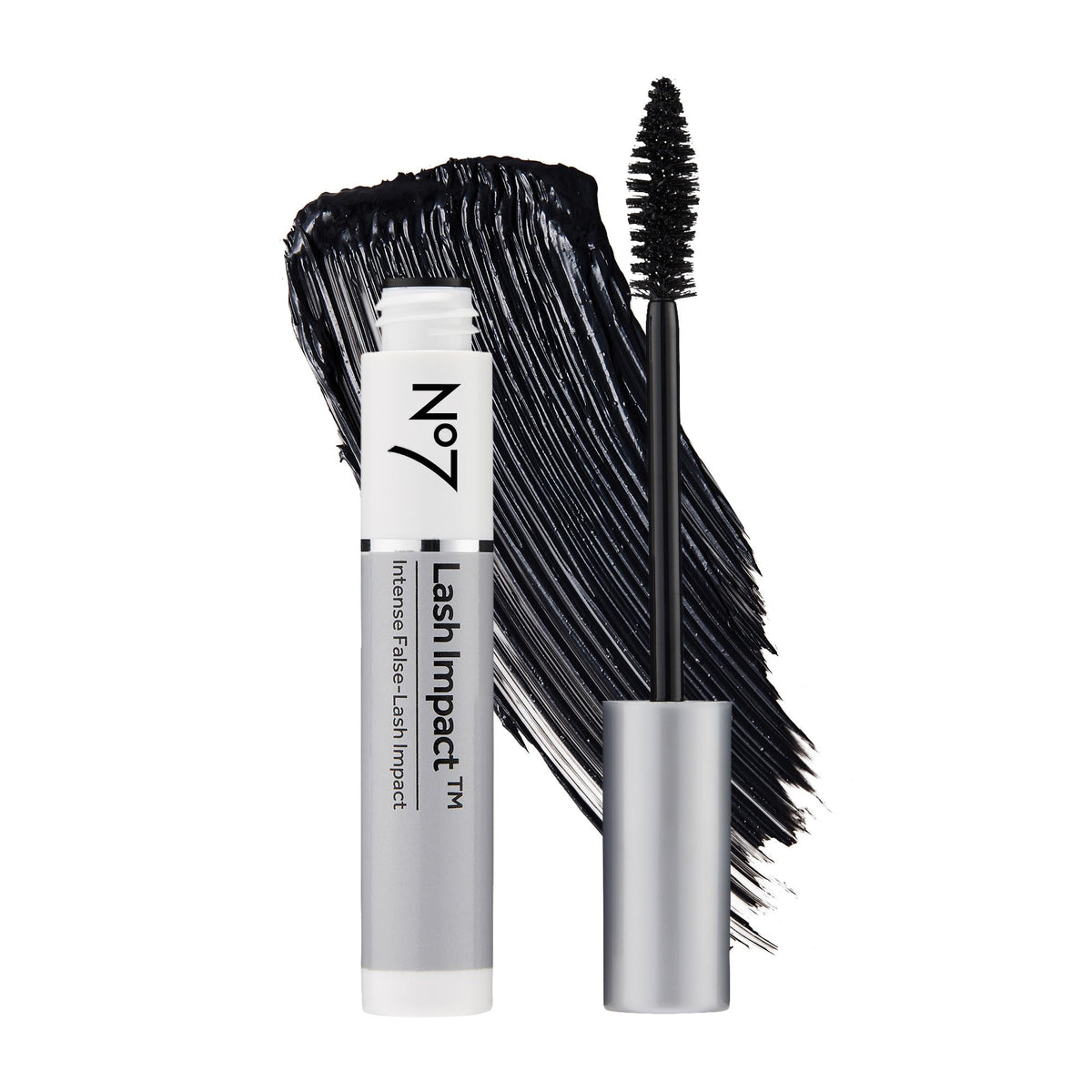 No7 Mascara Impact avec brosse cône surdimensionnée pour volume immédiat des cils