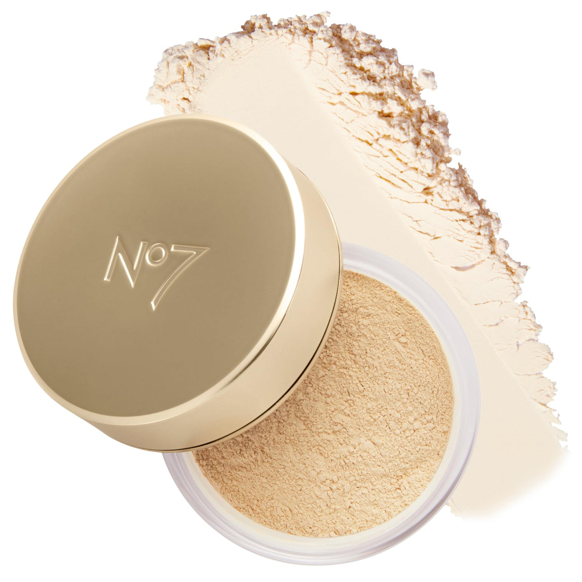 Poudre libre translucide No7 Pro Artist avec effet flou pour un teint lisse.