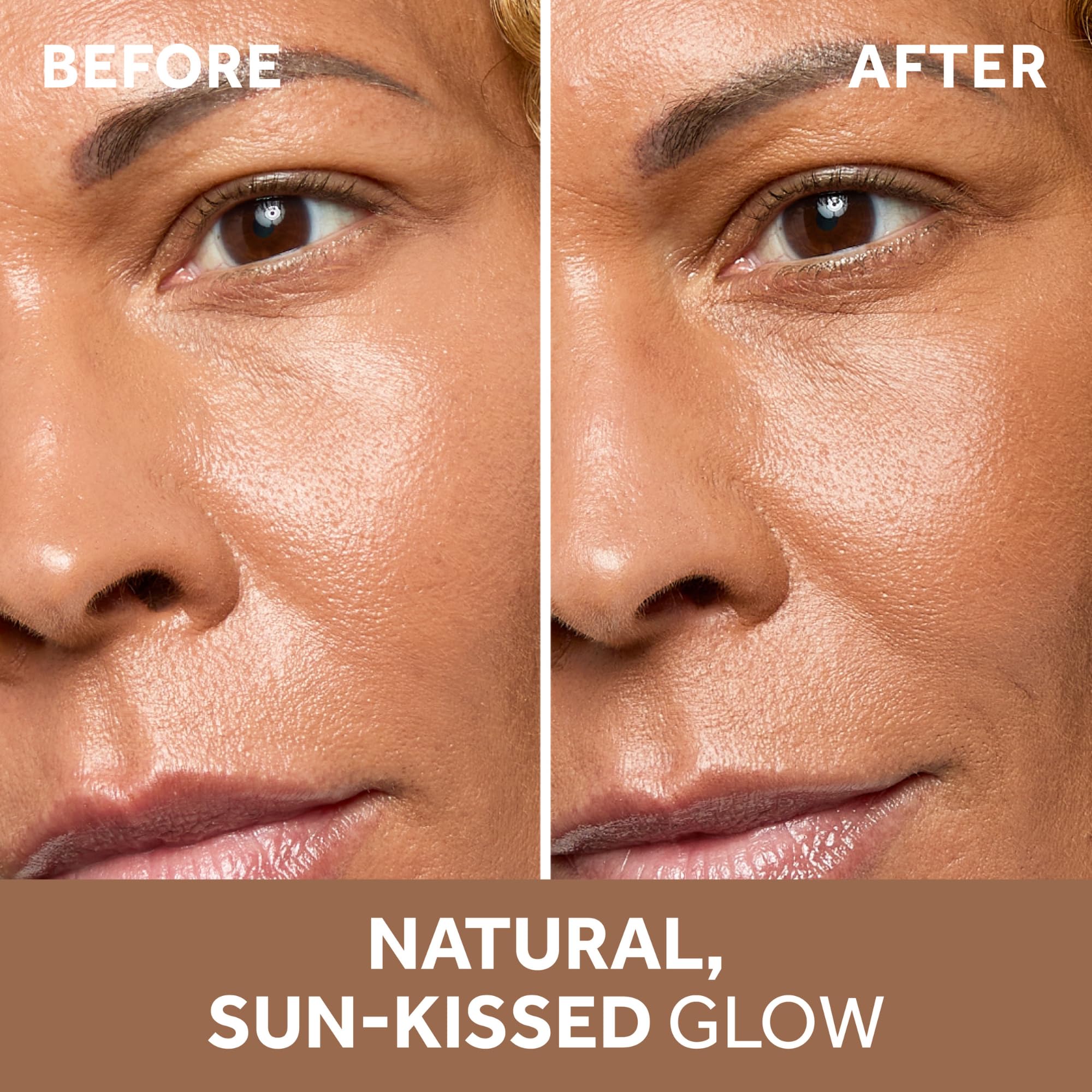 No7 Pro Artist Soft Glow Cream Bronzer sur les joues, couleur douce.