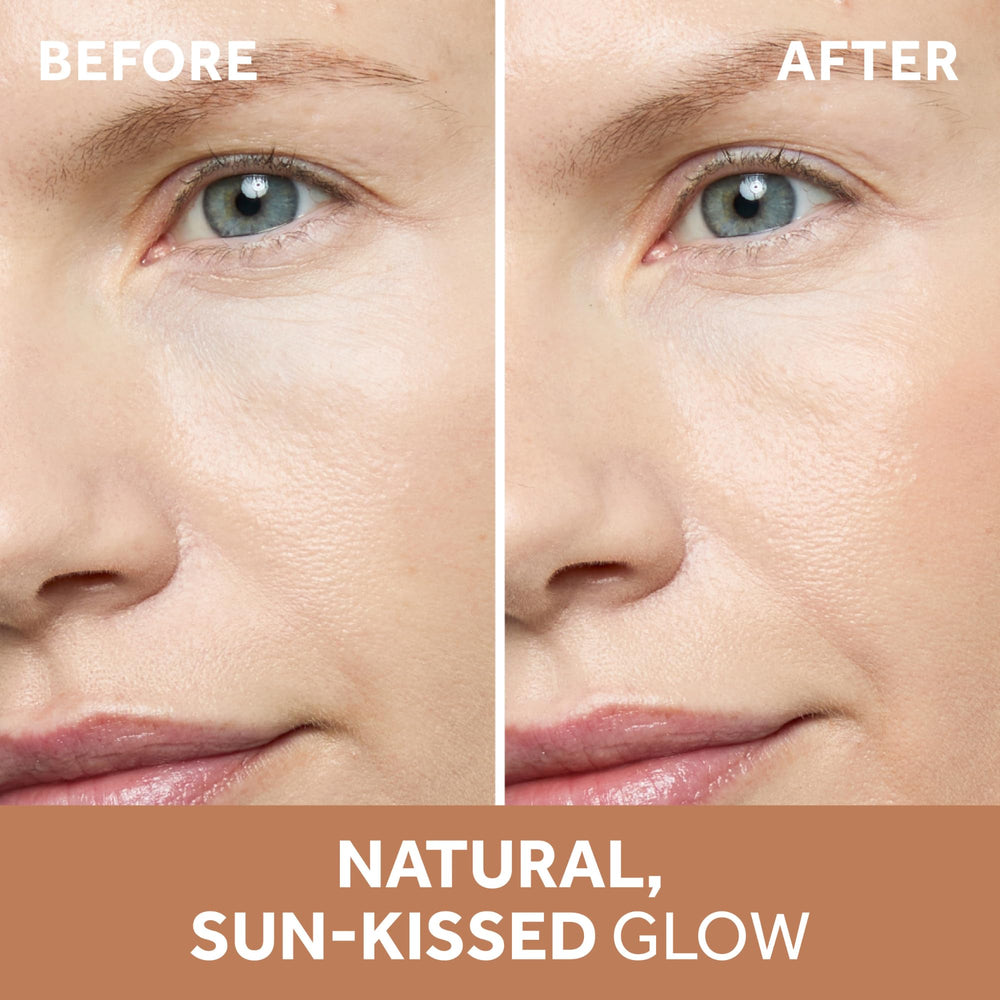 No7 Pro Artist Soft Glow sur pommettes, rendu hâlé discret et personnalisable