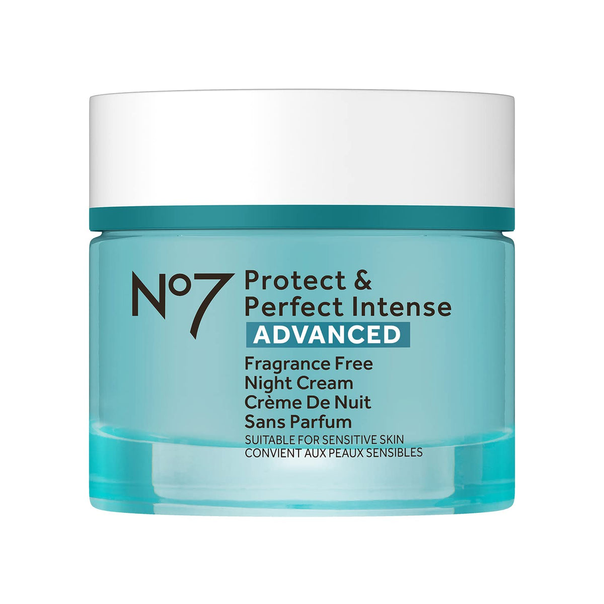 No7 Protect & Perfect Nuit dans son bocal, hydratation riche pour la peau du visage.