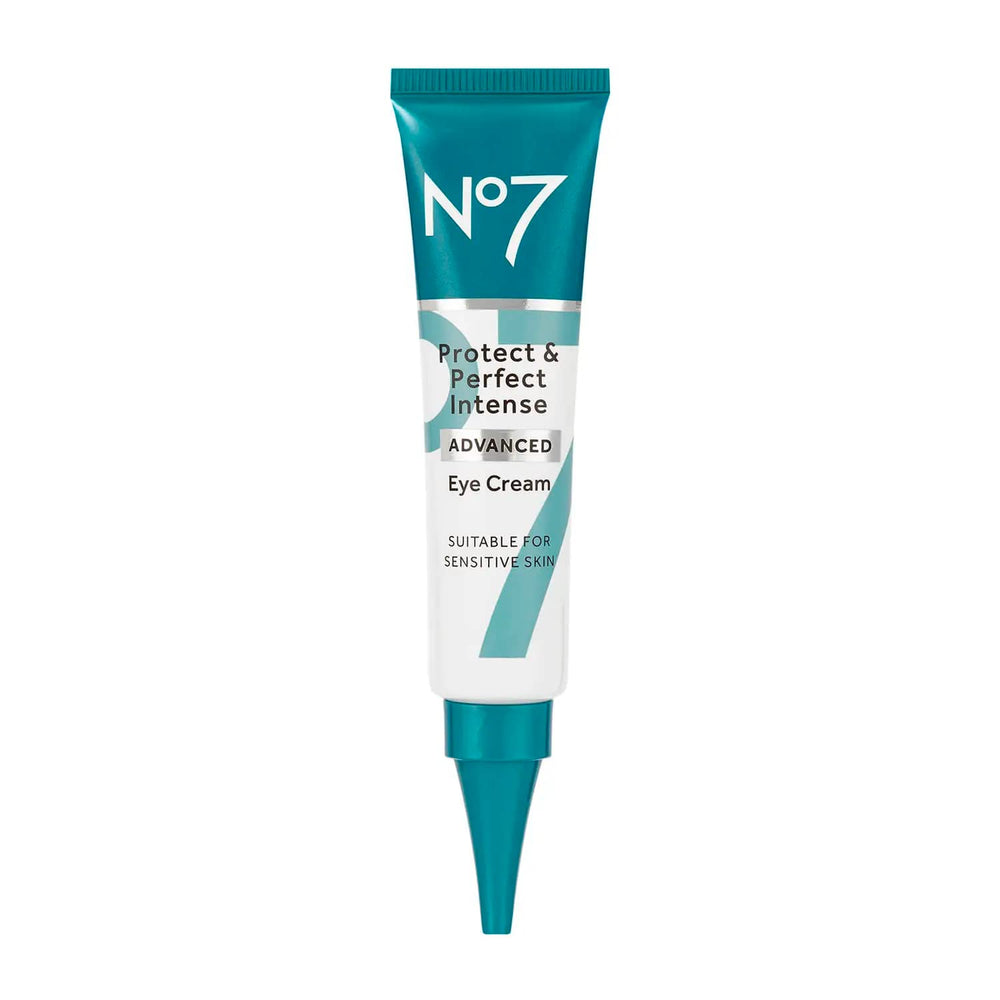 No7 Protect & Perfect Crème Yeux, flacon; hydratation ciblée autour des yeux.