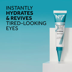 No7 Protect & Perfect Crème Yeux; texture onctueuse prête à l’application douce.