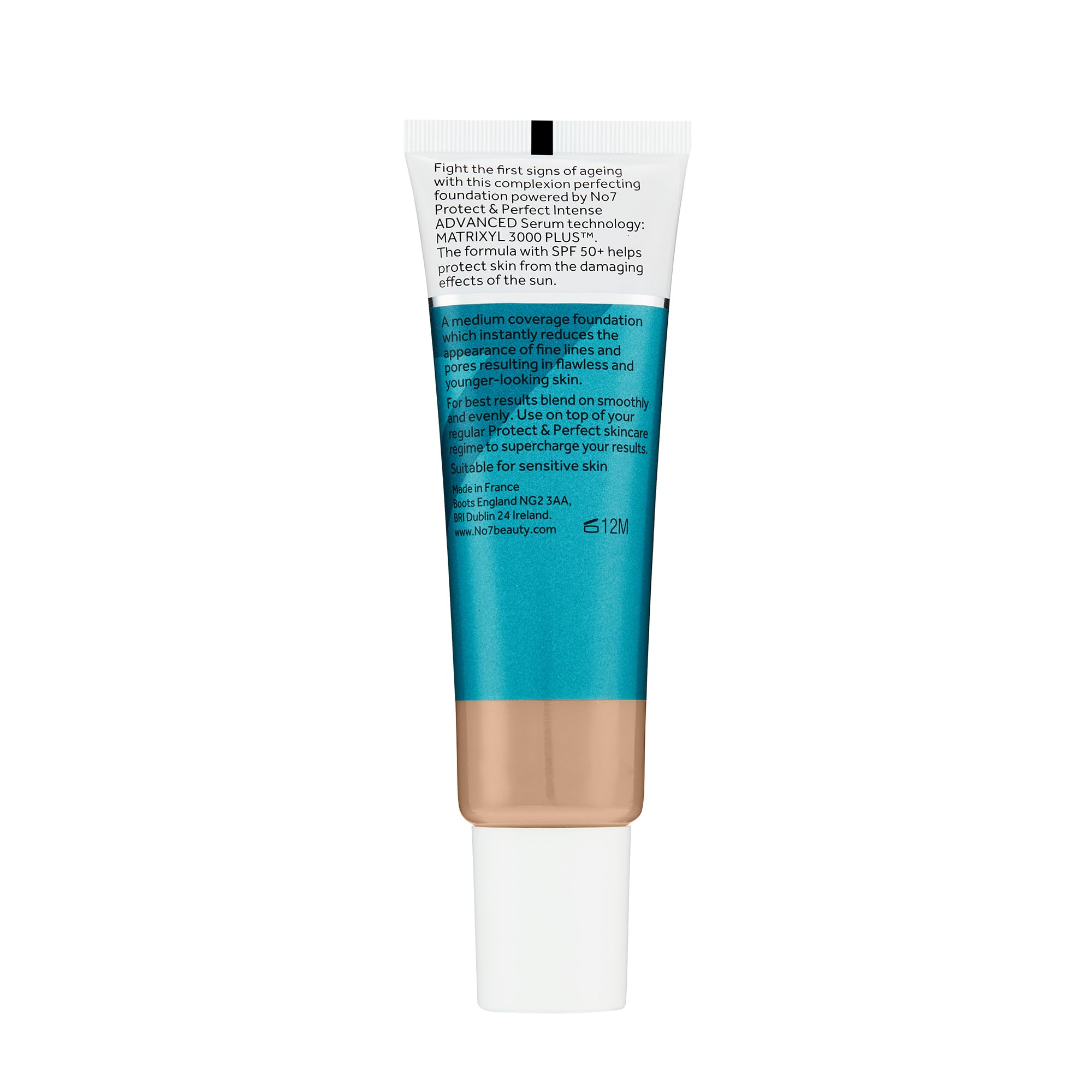 No7 Protect & Perfect finished skin look highlights natural tone and reduced redness.