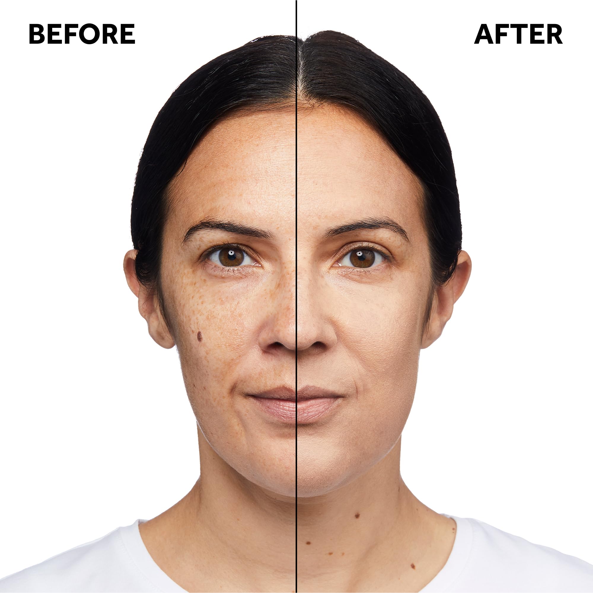 No7 Protect & Perfect foundation swatches show warm ivory shade blending into skin.