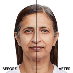 No7 Restore & Renew foundation application, showing seamless blend for medium coverage.