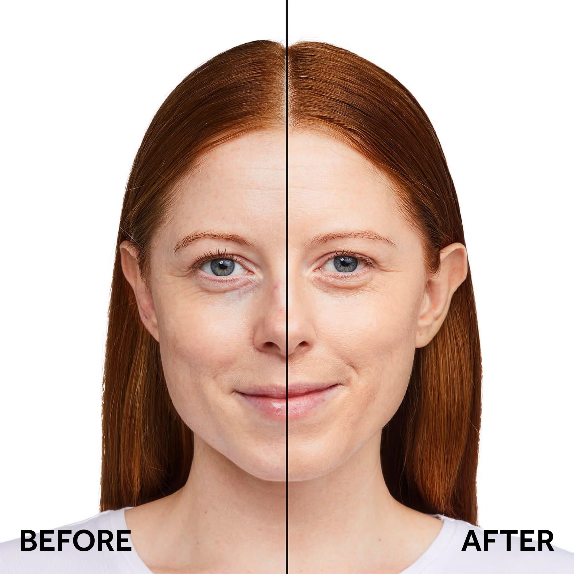 Applying No7 Restore & Renew Foundation Calico for a smooth blend.
