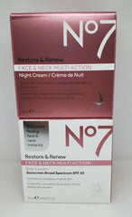 No7 Restore & Renew pot crème visage et cou, texture soyeuse facilitant l'application.