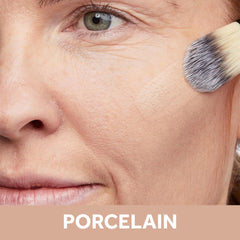 No7 Restore & Renew porcelain swatches show a natural shade match for porcelain skin.