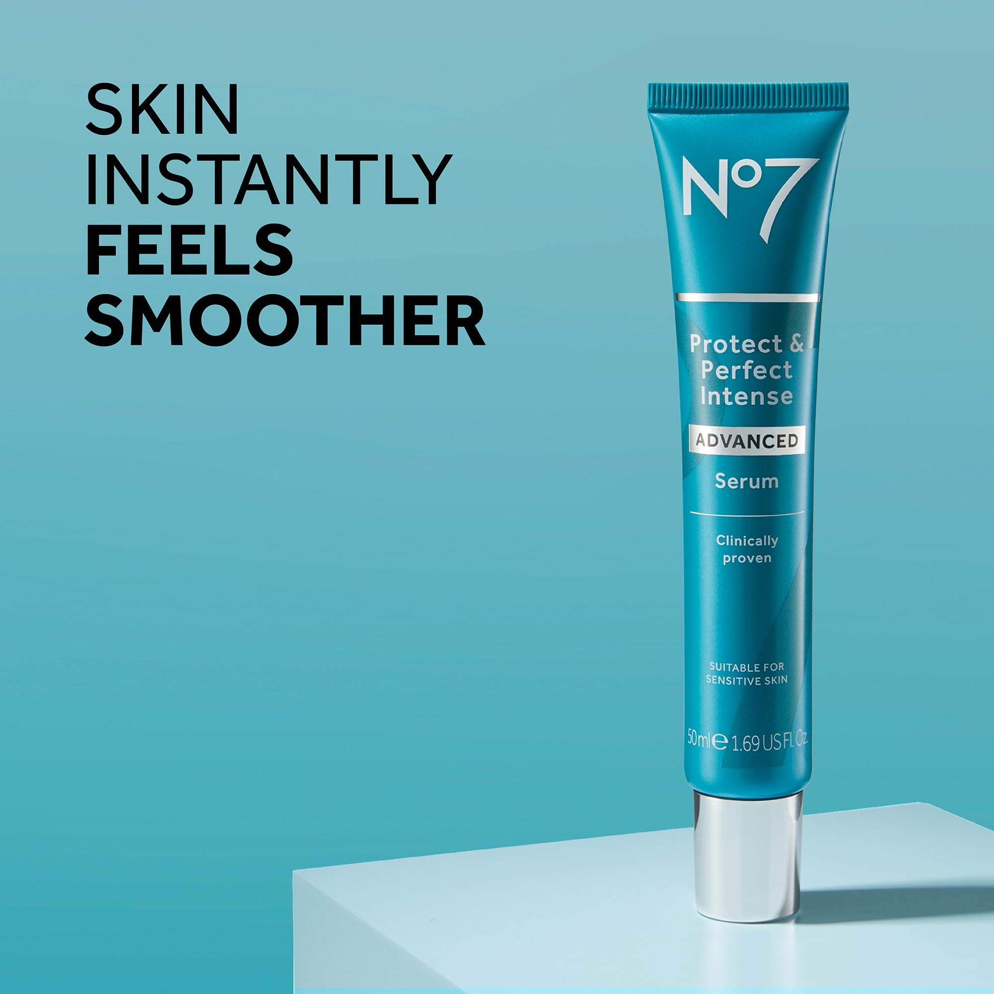 Sérum No7 Protect & Perfect - emballage élégant pour routine anti‑âge